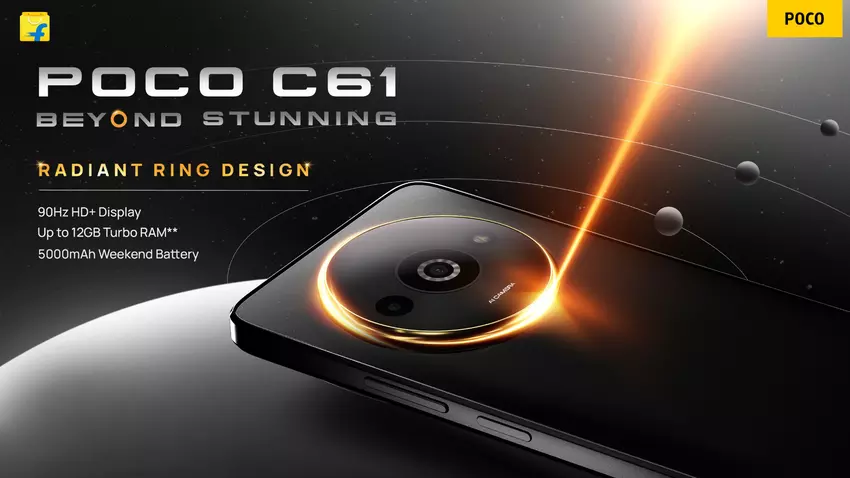 POCO C61: 90Hz-scherm, MediaTek Helio G36-chip en dubbele camera geprijsd vanaf $89