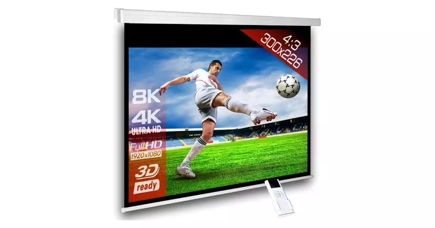 SlenderLinegemotoriseerde projectiescherm