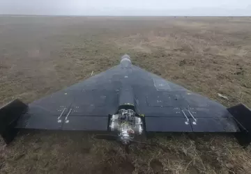 Russische Shahed-136 kamikaze drone stort neer ...