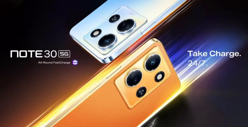 Infinix Note 30 5G - Dimensity 6080, 120Hz scherm, 108MP NFC camera en Android 13