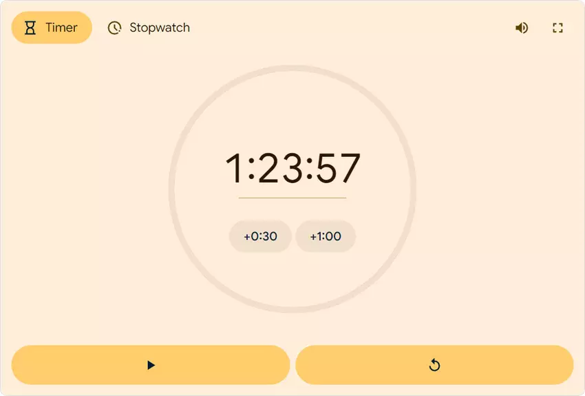 Google vernieuwt timer en stopwatch in Zoeken
