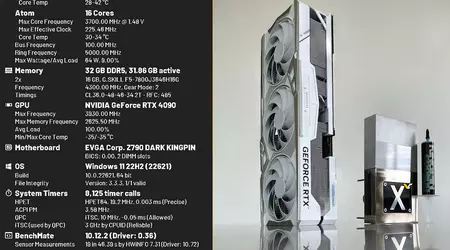 Enthousiasteling overklokt de GPU in een NVIDIA GeForce RTX 4090 grafische kaart naar een record van 3,93 GHz