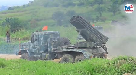 De Democratische Republiek Congo gebruikte de Oekraïense Bastion-1 meervoudige raketwerpers