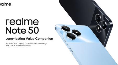 realme Note 50: de eerste smartphone van de nieuwe line-up van het bedrijf