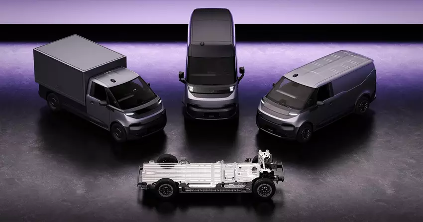 De joint venture tussen Renault, Volvo en CMA CGM heeft drie nieuwe elektrische bestelwagens onthuld