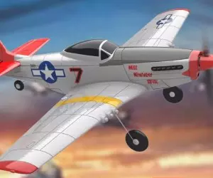 s-idee® Volantex RC Mustang P51 Vliegtuig