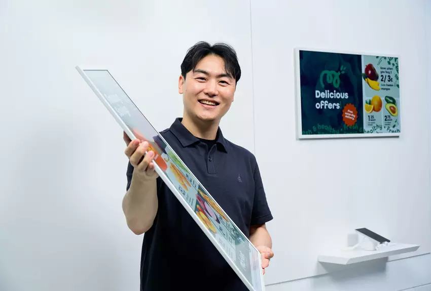Samsung Colour E-Paper, ultra-dunne display van 2,5 kg