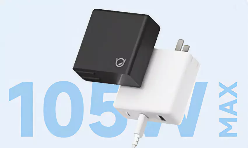 Lenovo is begonnen met de verkoop van een GaN-lader met drie poorten en 105W vermogen voor $23