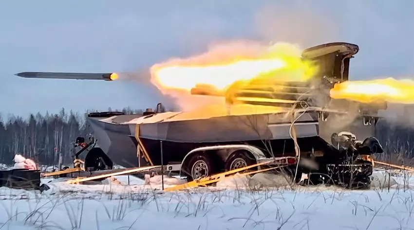 Oekraïense Sea Baby maritieme drones waren uitgerust met Grad meervoudige raketwerpers