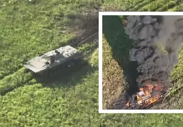 Een Oekraïense FPV drone vloog in ...