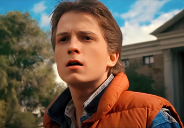 Bekijk Tom Holland als McFly en ...