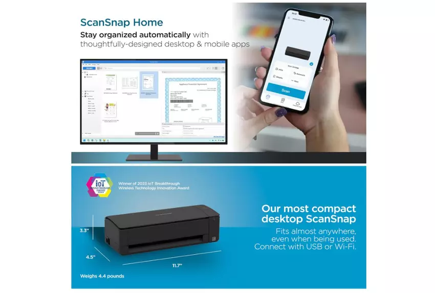 ScanSnap iX1300 compacte scanner voor documenten