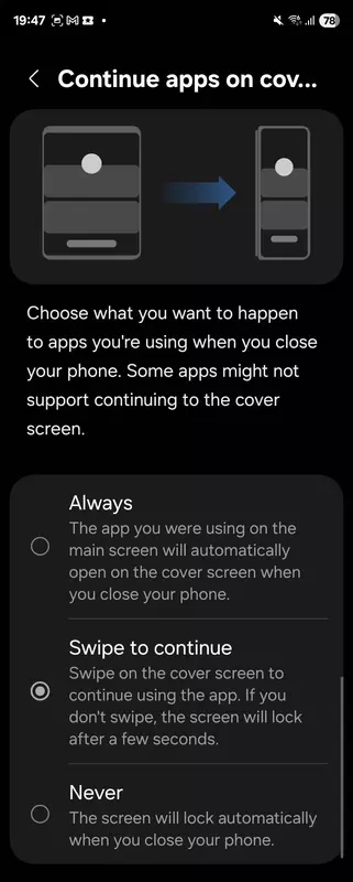 Bijgewerkte functionaliteit van de App Continuity-app