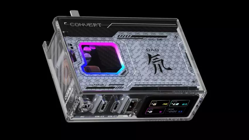 Nubia heeft Red Magic Deuterium-Front GaN onthuld, een 150W oplader met display en RGB-achtergrondverlichting