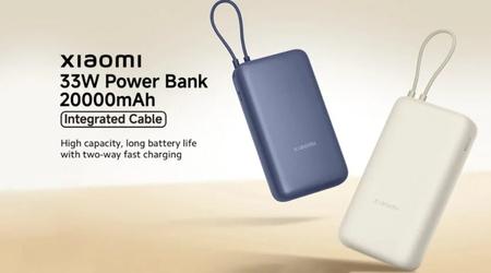 Xiaomi lanceert nieuwe 33W 10000 Power Bank met ingebouwde kabel in meer Europese landen