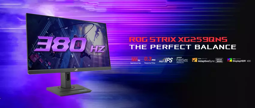 ASUS onthult ROG Strix XG259QNS gamingmonitor met ondersteuning voor 380Hz verversingssnelheid