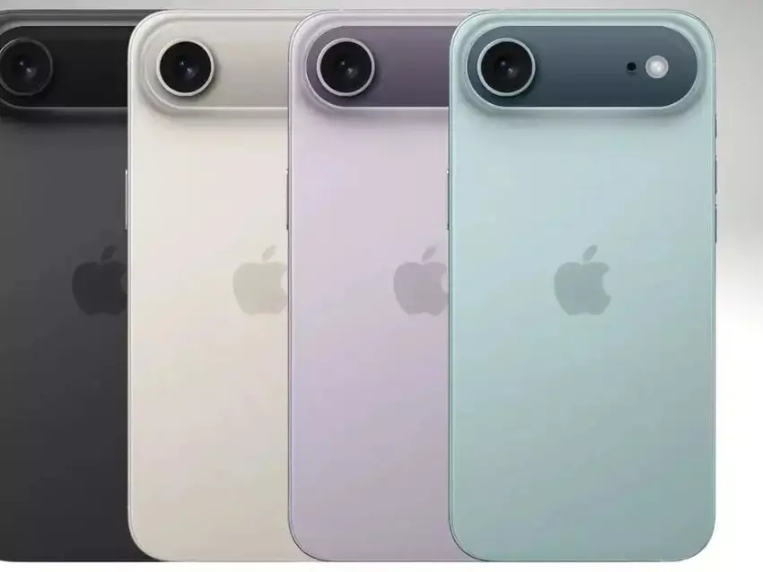 Kleurpalet van de iPhone 17 Air