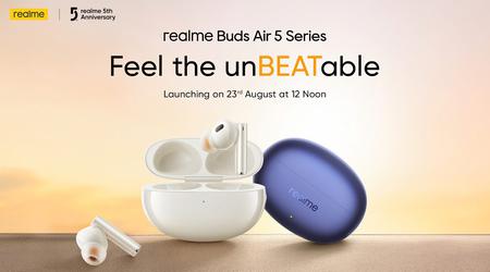 Het is officieel: realme onthult de TWS Buds Air 5-serie op 23 augustus