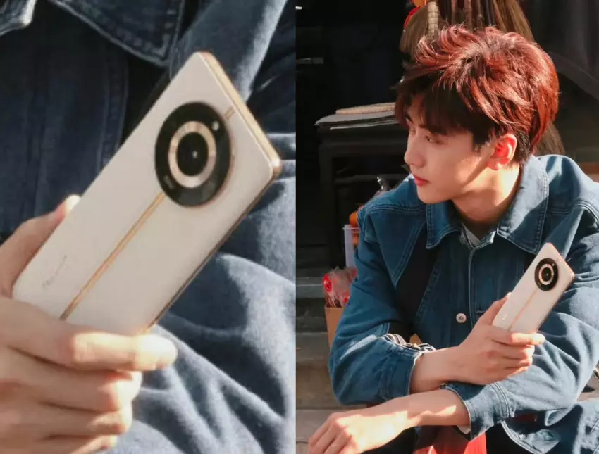 Foto's van de realme 11 Pro+ met een ontwerp dat lijkt op dat van de Huawei Mate 40 Pro zijn online opgedoken