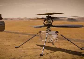 De Martian Ingenuity helikopter heeft zijn ...