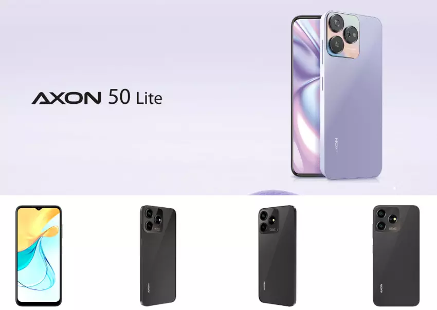 ZTE Axon 50 Lite - middenbudget smartphone met 50MP camera, 5000 mAh batterij, iPhone 14 Pro stijl ontwerp voor een prijs van $250