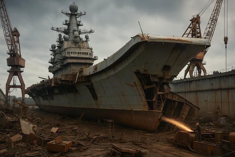 Admiral Kuznetsov kan naar de schroot: ...