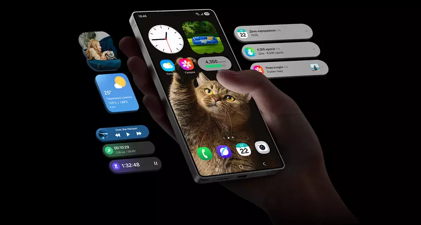 De interface van de Galaxy S25. Illustratie: Samsung