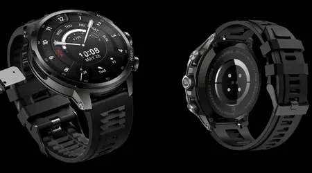 Zwarte Shark Watch X Pro: Een moderne smartwatch met een roterende camera en meer dan 150 trainingsmodi