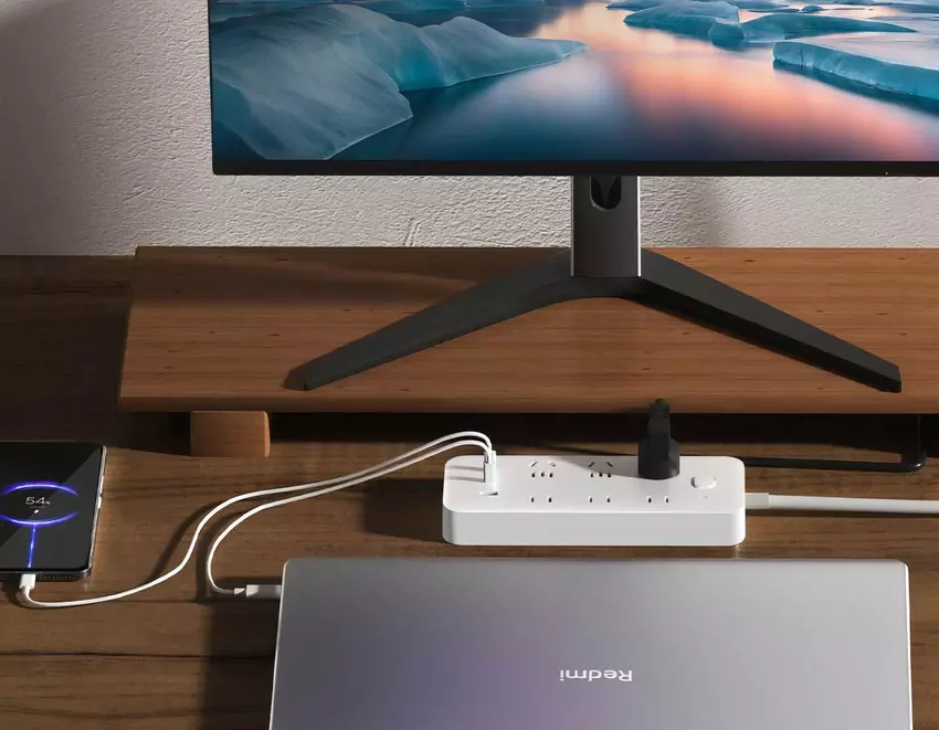 Xiaomi heeft een overspanningsbeveiliging geïntroduceerd met stopcontacten, USB-poorten en 67W vermogen voor $14