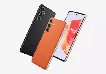 Samsung Galaxy C55 met kunstlederen achterpaneel ...