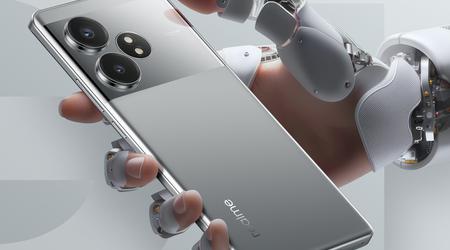 De realme GT Neo 6 SE in Silver Knight-kleur is verschenen op de officiële renderer voor de pers