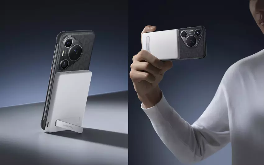 Huawei onthult een magnetische batterij met een standaard, tot 30W vermogen en 5000mAh capaciteit