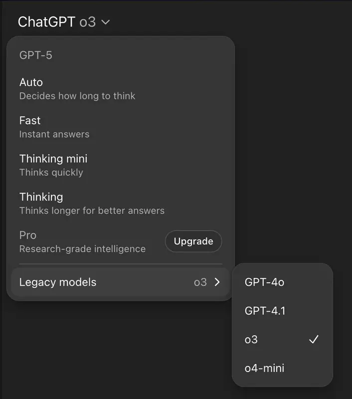 Kiezen van denkmodellen in ChatGPT-5