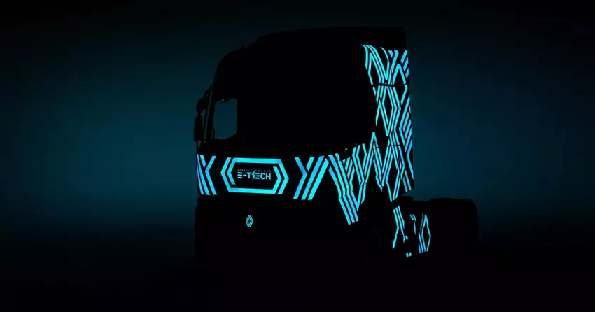 Renault Trucks E-Tech Diamond Echo vrachtwagen met origineel ontwerp op cabine
