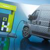 Uitvoering van de Opel Movano Hydrogen - zijaanzicht