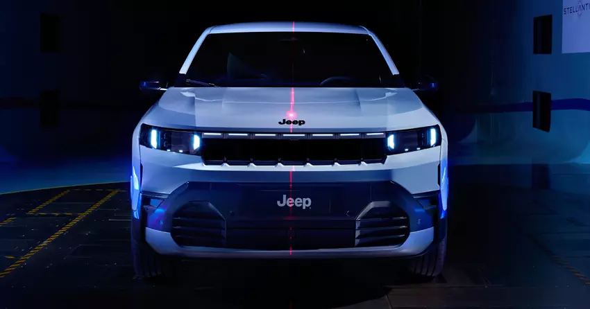 De nieuwe Compass is de meest aerodynamische Jeep, ondanks het vierkante ontwerp. 