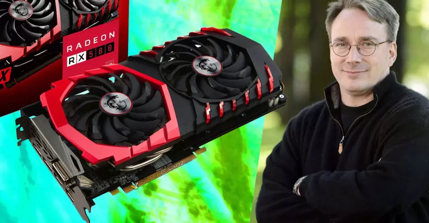 Linus Torvalds gebruikt nog steeds een Radeon RX 580 en raad eens welke processor?