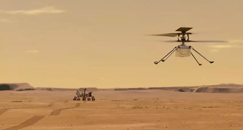 Ingenuity heeft zijn 55e vlucht boven Mars gemaakt - de onbemande helikopter vloog 264 meter in 143 seconden