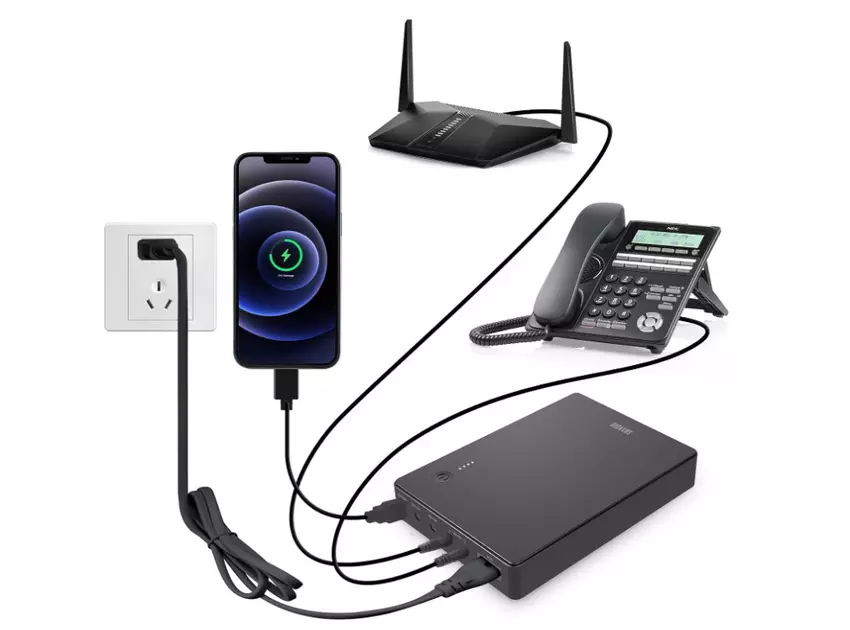 Shanqiu 74Wh draagbaar UPS-netwerk