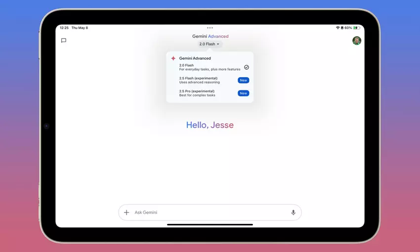 Google bereidt een nieuw ontwerp van Gemini voor voor tablets en vouwsmartphones