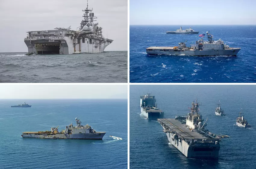 VS stuurt amfibische aanvalsschepen USS Bataan en USS Carter Hall naar de Perzische Golf ter ondersteuning van F-35, F-16, A-10 vliegtuigen en destroyer USS Thomas Hudner om Iran effectief af te schrikken.