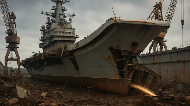 Admiral Kuznetsov kan naar de schroot: ...