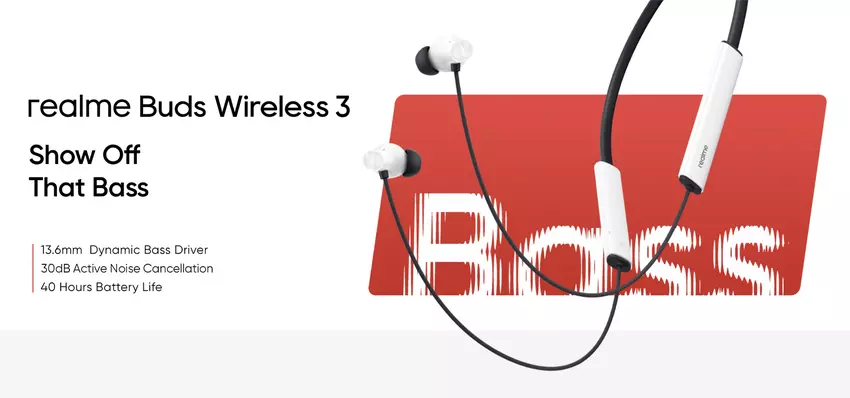 realme Buds Wireless 3: ANC, IP55-bescherming, surround sound en tot 40 uur autonomie voor minder dan $25