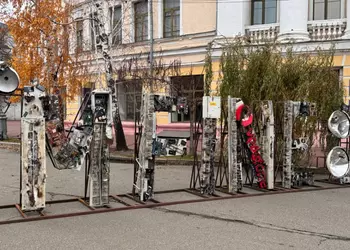 Een installatie van Vodafone's gemangelde telecomapparatuur ...