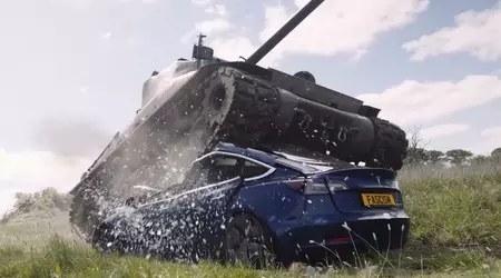 Video: Tweede Wereldoorlog veteraan verplettert Tesla Model 3 met een Sherman tank