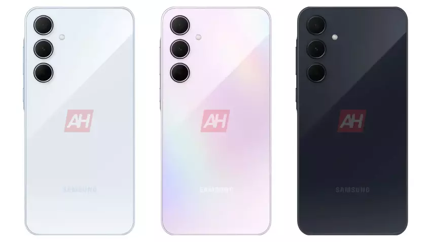 Samsung Galaxy A35 verschenen op pers renders met een ontwerp als de Galaxy A55