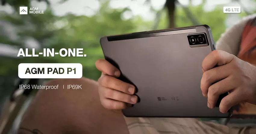 AGM Mobile Pad P1 - tablet met IP68/IP69K waterdichtheid, Android 13 en LTE-ondersteuning geprijsd vanaf $200