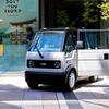Interieur van het mibot mini EV elektrische voertuig