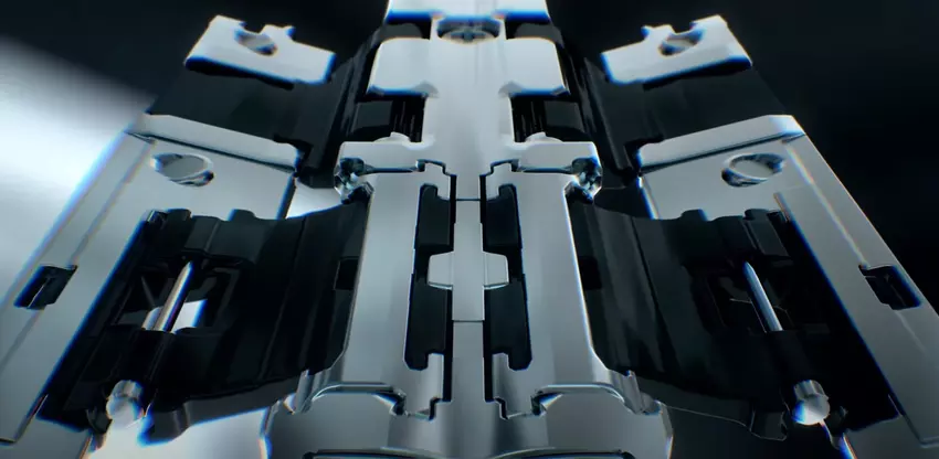 Armor FlexHinge scharnier. Illustratie: een opname van de Samsung presentatie