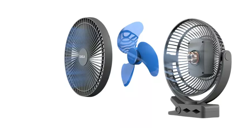 Xasla oplaadbare golfkar ventilator